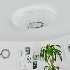 Hofstein Auxerre Deckenleuchte LED Weiß, 2-flammig, Fernbedienung, Farbwechsler -Smart Home Innenleuchten Verkäufe auxerre deckenleuchte h3560044 4