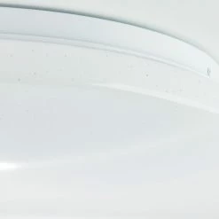 Brilliant Leuchten Heddy Deckenleuchte LED Wei&szlig;, 1-flammig, Fernbedienung, Farbwechsler -Smart Home Innenleuchten Verkäufe brilliant leuchten heddy deckenleuchte g97188 05 7