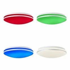 Brilliant Leuchten Midway Deckenleuchte LED Weiß, 1-flammig -Smart Home Innenleuchten Verkäufe brilliant leuchten midway deckenleuchte g99573 75 8