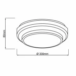 Brilliant Leuchten Ontario Deckenleuchte LED Weiß, 1-flammig -Smart Home Innenleuchten Verkäufe brilliant leuchten ontario deckenleuchte g99572 76 5