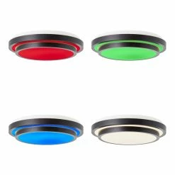 Brilliant Leuchten Ontario Deckenleuchte LED Weiß, 1-flammig -Smart Home Innenleuchten Verkäufe brilliant leuchten ontario deckenleuchte g99572 76 8