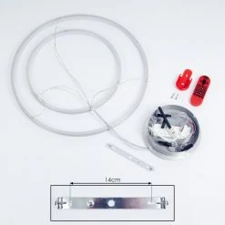 Hofstein Canisteo Pendelleuchte LED Silber, 2-flammig, Fernbedienung, Farbwechsler -Smart Home Innenleuchten Verkäufe canisteo pendelleuchte h3426180 4