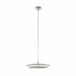 Eglo Leuchten EGLO connect MONEVA-C Hängeleuchte LED Nickel-Matt, 1-flammig, Farbwechsler