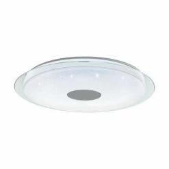 Eglo Leuchten LANCIANO-Z Deckenleuchte LED Weiß, Transparent, Klar, 1-flammig, Farbwechsler