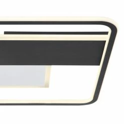 Globo JENNA Deckenleuchte LED Schwarz, Weiß, 1-flammig, Fernbedienung -Smart Home Innenleuchten Verkäufe globo jenna deckenleuchte 48029sh 5