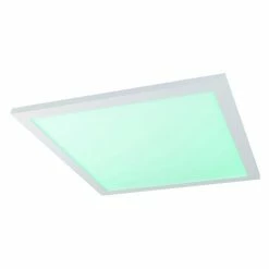 Globo ROSI Deckenpanel LED Weiß, 1-flammig, Fernbedienung, Farbwechsler -Smart Home Innenleuchten Verkäufe globo rosi deckenpanel 41604d2rgbsh 7