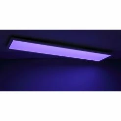 Globo ROSI LED Panel Weiß, 1-flammig, Fernbedienung, Farbwechsler -Smart Home Innenleuchten Verkäufe globo rosi led panel 41604d5rgbsh 17