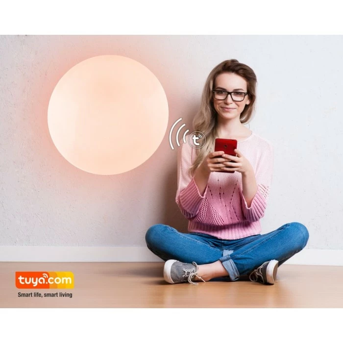 Globo SAJAMA Deckenleuchte LED Weiß, 1-flammig, Fernbedienung 2 Globo SAJAMA Deckenleuchte LED Weiß, 1-flammig, Fernbedienung – Bild 2