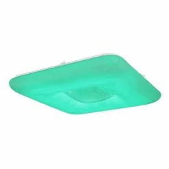 Globo TRYSTAN Deckenleuchte LED Weiß, 1-flammig, Fernbedienung, Farbwechsler