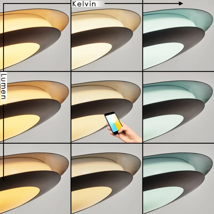 Hofstein Ittingen Hängeleuchte LED Schwarz, 1-flammig, Farbwechsler 3 Hofstein Ittingen Hängeleuchte LED Schwarz, 1-flammig, Farbwechsler – Bild 3