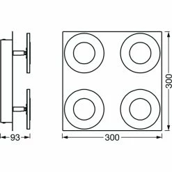 LEDVANCE Bathroom Decorative Deckenleuchte Silber, 1-flammig -Smart Home Innenleuchten Verkäufe ledvance bathroom decorative deckenleuchte 4058075573901 3