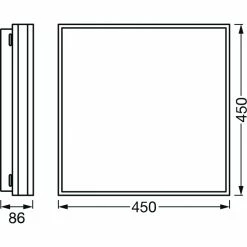 LEDVANCE Decorative Deckenpanel Grau, 1-flammig -Smart Home Innenleuchten Verkäufe ledvance decorative deckenpanel 4058075572812 3