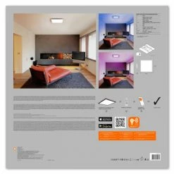 LEDVANCE PLANON Deckenpanel Schwarz, 1-flammig, Farbwechsler -Smart Home Innenleuchten Verkäufe ledvance planon deckenpanel 4058075650275 4