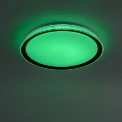 Leuchten Direkt LOLAsmart-KARI Deckenleuchte LED Silber, 1-flammig, Fernbedienung, Farbwechsler -Smart Home Innenleuchten Verkäufe leuchten direkt lolasmart kari deckenleuchte 14339 21 5