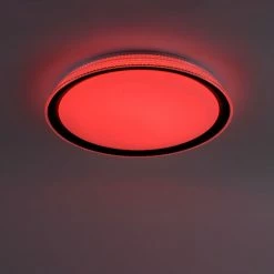 Leuchten Direkt LOLAsmart-KARI Deckenleuchte LED Silber, 1-flammig, Fernbedienung, Farbwechsler -Smart Home Innenleuchten Verkäufe leuchten direkt lolasmart kari deckenleuchte 14339 21 6