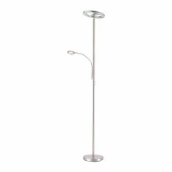 Leuchten Direkt LOLAsmart-ROCCO Stehleuchte LED Stahl geb&uuml;rstet, 1-flammig, Fernbedienung -Smart Home Innenleuchten Verkäufe leuchten direkt lolasmart rocco stehleuchte 11858 55 7