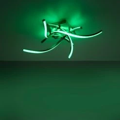 Leuchten Direkt LOLAsmart-SWING Deckenleuchte LED Stahl gebürstet, 4-flammig, Fernbedienung, Farbwechsler 16 Leuchten Direkt LOLAsmart-SWING Deckenleuchte LED Stahl gebürstet, 4-flammig, Fernbedienung, Farbwechsler -Smart Home Innenleuchten Verkäufe leuchten direkt lolasmart swing deckenleuchte 11995 55 4