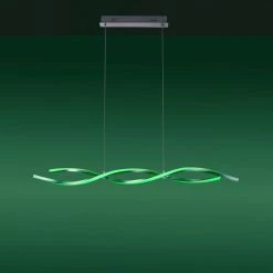 Leuchten Direkt LOLAsmart-SWING Pendelleuchte LED Stahl gebürstet, 2-flammig, Fernbedienung, Farbwechsler -Smart Home Innenleuchten Verkäufe leuchten direkt lolasmart swing pendelleuchte 11994 55 2