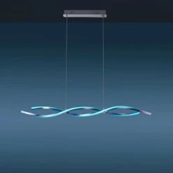 Leuchten Direkt LOLAsmart-SWING Pendelleuchte LED Stahl gebürstet, 2-flammig, Fernbedienung, Farbwechsler -Smart Home Innenleuchten Verkäufe leuchten direkt lolasmart swing pendelleuchte 11994 55 6