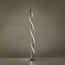 Leuchten Direkt LOLAsmart-SWING Stehleuchte LED Stahl geb&uuml;rstet, 2-flammig, Fernbedienung, Farbwechsler -Smart Home Innenleuchten Verkäufe leuchten direkt lolasmart swing stehleuchte 11992 55 3