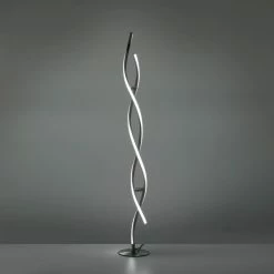 Leuchten Direkt LOLAsmart-SWING Stehleuchte LED Stahl geb&uuml;rstet, 2-flammig, Fernbedienung, Farbwechsler -Smart Home Innenleuchten Verkäufe leuchten direkt lolasmart swing stehleuchte 11992 55 4