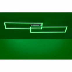 Leuchten Direkt Ls-MAXI Deckenleuchte LED Edelstahl, 1-flammig, Fernbedienung, Farbwechsler -Smart Home Innenleuchten Verkäufe leuchten direkt ls maxi deckenleuchte 16430 55 7