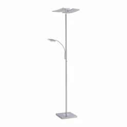 Leuchten Direkt Ls-RUBEN Stehleuchte LED Stahl gebürstet, 2-flammig, Fernbedienung, Farbwechsler -Smart Home Innenleuchten Verkäufe leuchten direkt ls ruben stehleuchte 11925 55 2