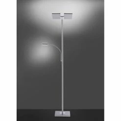 Leuchten Direkt Ls-RUBEN Stehleuchte LED Stahl gebürstet, 2-flammig, Fernbedienung, Farbwechsler -Smart Home Innenleuchten Verkäufe leuchten direkt ls ruben stehleuchte 11925 55 5