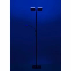 Leuchten Direkt Ls-RUBEN Stehleuchte LED Stahl gebürstet, 2-flammig, Fernbedienung, Farbwechsler -Smart Home Innenleuchten Verkäufe leuchten direkt ls ruben stehleuchte 11925 55 7