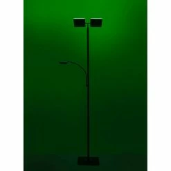 Leuchten Direkt Ls-RUBEN Stehleuchte LED Stahl gebürstet, 2-flammig, Fernbedienung, Farbwechsler -Smart Home Innenleuchten Verkäufe leuchten direkt ls ruben stehleuchte 11925 55 8