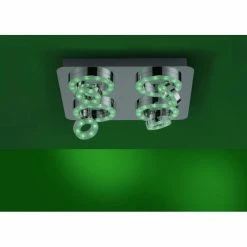 Leuchten Direkt Ls-TIM Deckenleuchte LED Chrom, 4-flammig, Fernbedienung, Farbwechsler -Smart Home Innenleuchten Verkäufe leuchten direkt ls tim deckenleuchte 14662 17 10
