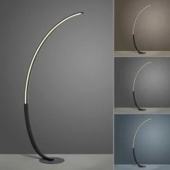 Leuchten Direkt Q-VITO Stehleuchte LED Anthrazit, 1-flammig, Fernbedienung -Smart Home Innenleuchten Verkäufe leuchten direkt q vito stehleuchte 445 13 4