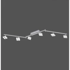Leuchten Direkt SABI Deckenleuchte LED Nickel-Matt, 6-flammig, Fernbedienung, Farbwechsler -Smart Home Innenleuchten Verkäufe leuchten direkt sabi deckenleuchte 12086 55 5