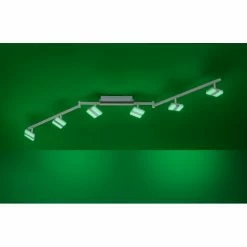 Leuchten Direkt SABI Deckenleuchte LED Nickel-Matt, 6-flammig, Fernbedienung, Farbwechsler -Smart Home Innenleuchten Verkäufe leuchten direkt sabi deckenleuchte 12086 55 8