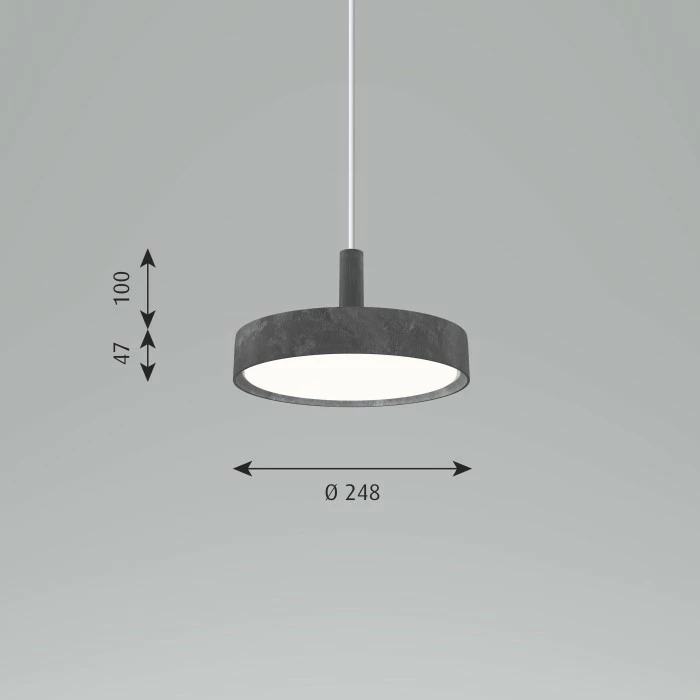 Louis Poulsen LP Slim Round Pendelleuchte LED Aluminium, 1-flammig 2 Louis Poulsen LP Slim Round Pendelleuchte LED Aluminium, 1-flammig – Bild 2