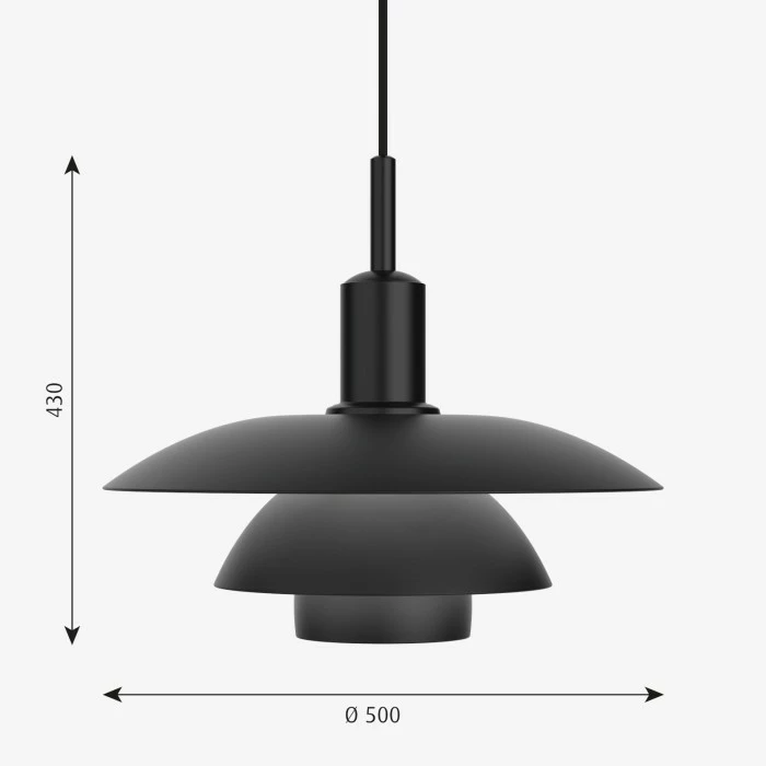 Louis Poulsen PH 5/5 Hängeleuchte LED Schwarz, 1-flammig 4 Louis Poulsen PH 5/5 Hängeleuchte LED Schwarz, 1-flammig – Bild 4