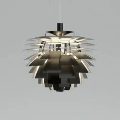 Louis Poulsen PH Artichoke Pendelleuchte LED Edelstahl, 1-flammig