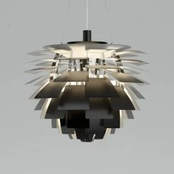Louis Poulsen PH Artichoke Pendelleuchte LED Edelstahl, 1-flammig
