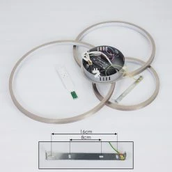 Hofstein Moemoto Deckenleuchte LED Nickel-Matt, 1-flammig, Fernbedienung -Smart Home Innenleuchten Verkäufe moemoto deckenleuchte h3384817 4