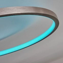 Hofstein Moemoto Deckenleuchte LED Nickel-Matt, 1-flammig, Fernbedienung -Smart Home Innenleuchten Verkäufe moemoto deckenleuchte h3384817 5