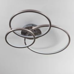 Hofstein Moemoto Deckenleuchte LED Nickel-Matt, 1-flammig, Fernbedienung -Smart Home Innenleuchten Verkäufe moemoto deckenleuchte h3384817 7