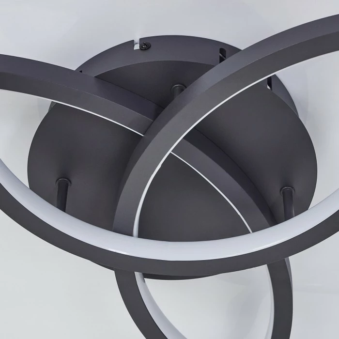 Hofstein Moemoto Deckenleuchte LED Anthrazit, 1-flammig, Fernbedienung 3 Hofstein Moemoto Deckenleuchte LED Anthrazit, 1-flammig, Fernbedienung – Bild 3