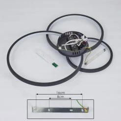 Hofstein Moemoto Deckenleuchte LED Anthrazit, 1-flammig, Fernbedienung 16 Hofstein Moemoto Deckenleuchte LED Anthrazit, 1-flammig, Fernbedienung -Smart Home Innenleuchten Verkäufe moemoto deckenleuchte h3384831 4
