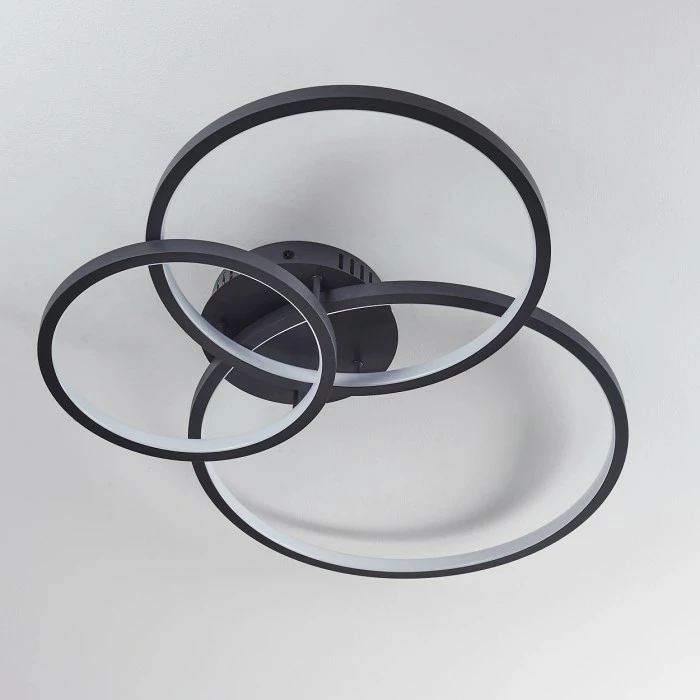 Hofstein Moemoto Deckenleuchte LED Anthrazit, 1-flammig, Fernbedienung 8 Hofstein Moemoto Deckenleuchte LED Anthrazit, 1-flammig, Fernbedienung – Bild 8