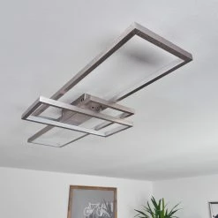 Hofstein Momahaki Deckenleuchte LED Nickel-Matt, 1-flammig, Fernbedienung -Smart Home Innenleuchten Verkäufe momahaki deckenleuchte h3384732 7