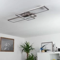 Hofstein Momahaki Deckenleuchte LED Nickel-Matt, 1-flammig, Fernbedienung -Smart Home Innenleuchten Verkäufe momahaki deckenleuchte h3384732 9