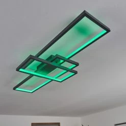 Hofstein Momahaki Deckenleuchte LED Anthrazit, 1-flammig, Fernbedienung -Smart Home Innenleuchten Verkäufe momahaki deckenleuchte h3384756 8