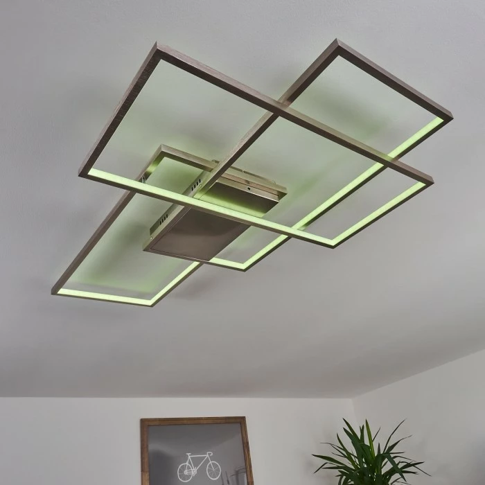 Hofstein Momahaki Deckenleuchte LED Chrom, 1-flammig, Fernbedienung 11 Hofstein Momahaki Deckenleuchte LED Chrom, 1-flammig, Fernbedienung – Bild 11