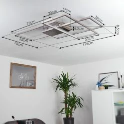 Hofstein Momahaki Deckenleuchte LED Chrom, 1-flammig, Fernbedienung 15 Hofstein Momahaki Deckenleuchte LED Chrom, 1-flammig, Fernbedienung -Smart Home Innenleuchten Verkäufe momahaki deckenleuchte h3384770 3