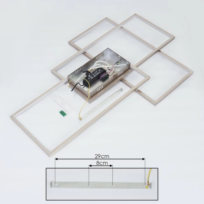 Hofstein Momahaki Deckenleuchte LED Chrom, 1-flammig, Fernbedienung 5 Hofstein Momahaki Deckenleuchte LED Chrom, 1-flammig, Fernbedienung – Bild 5